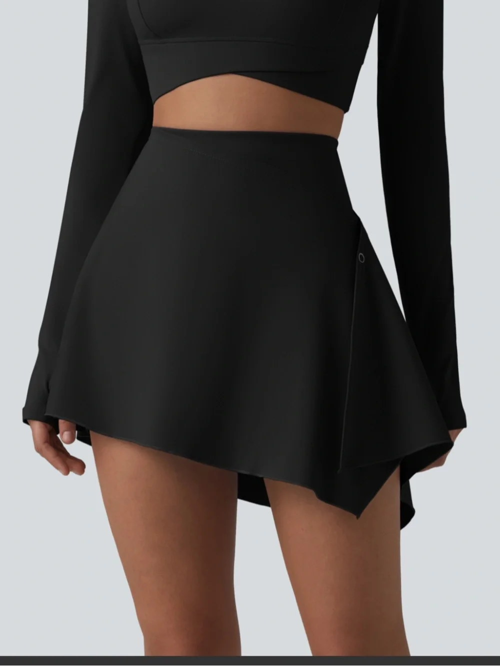 Brand new with Tags High Waisted Tummy Control 2-Piece Mini‎ Yoga Skirt Small